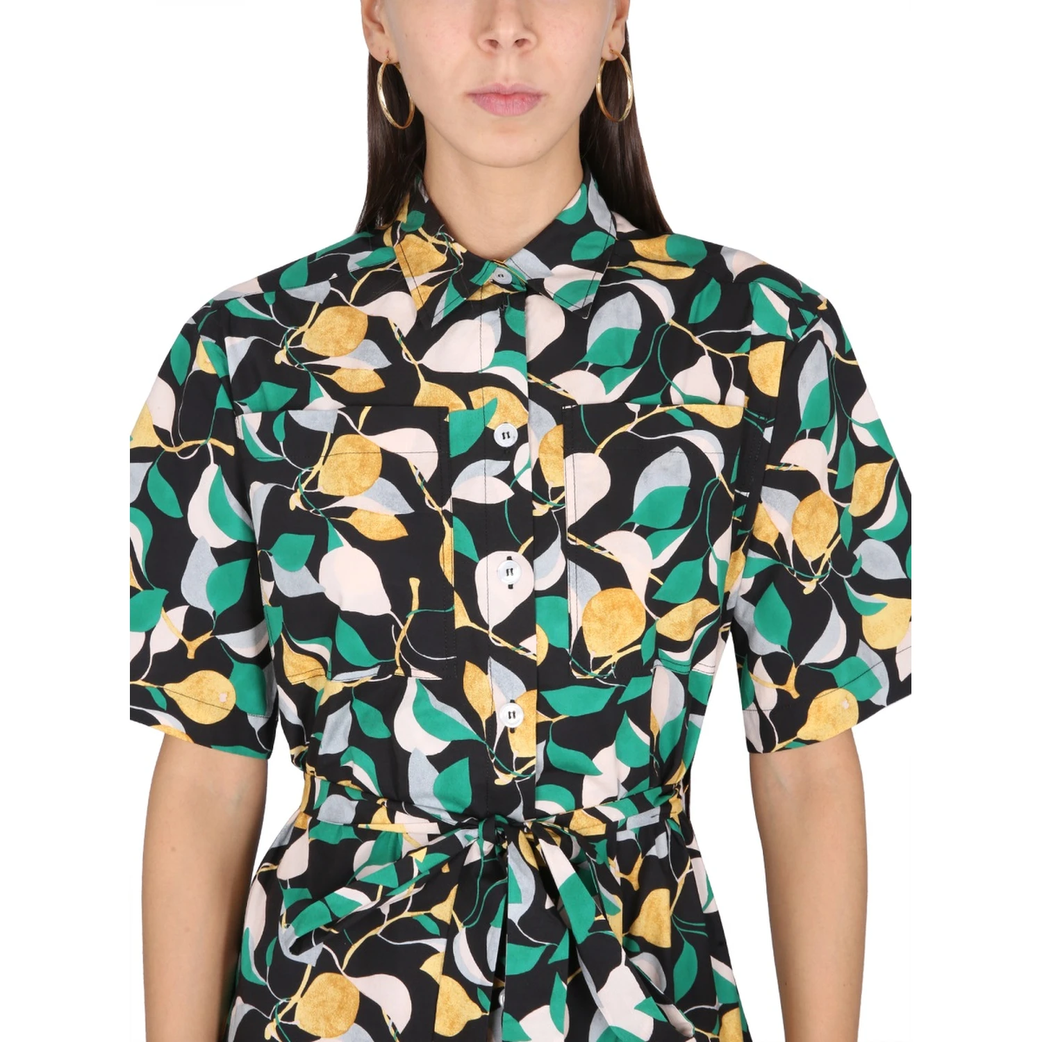 SHIRT DRESS WITH BELT