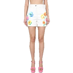 SHORTS IN BRODERIE ANGLAISE FLOWER CHINÉ
