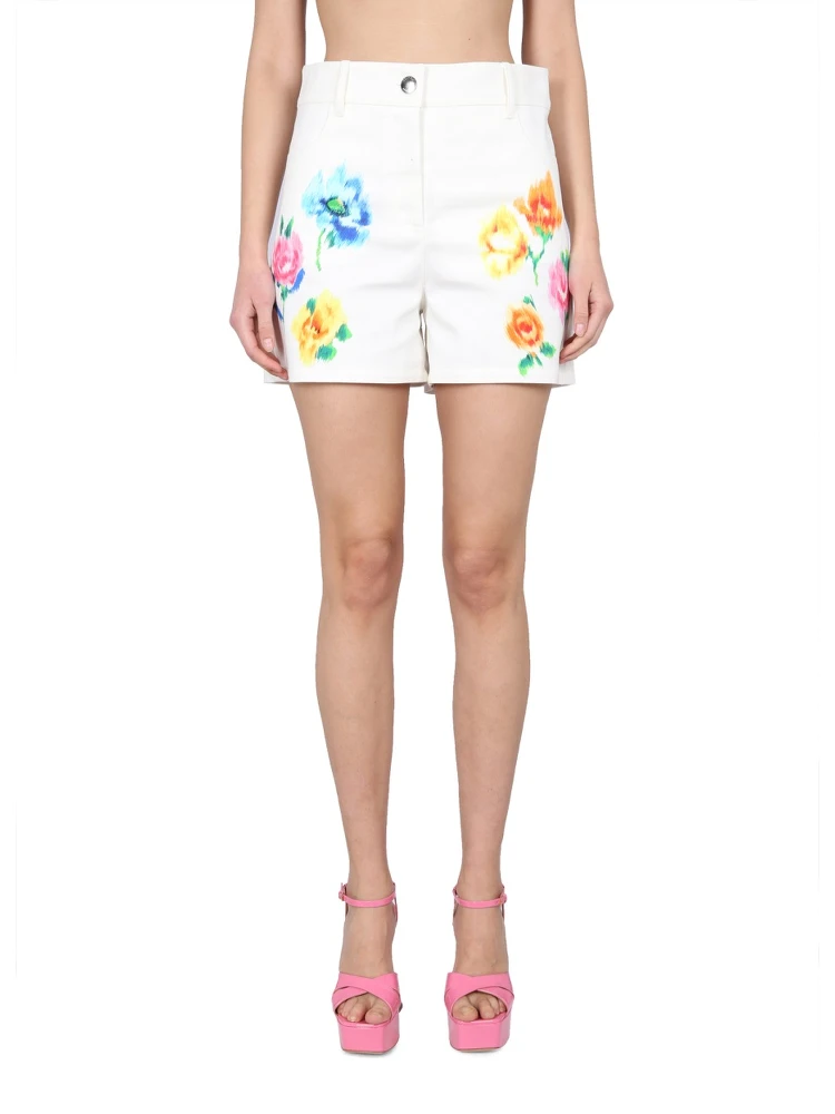 SHORTS IN BRODERIE ANGLAISE FLOWER CHINÉ