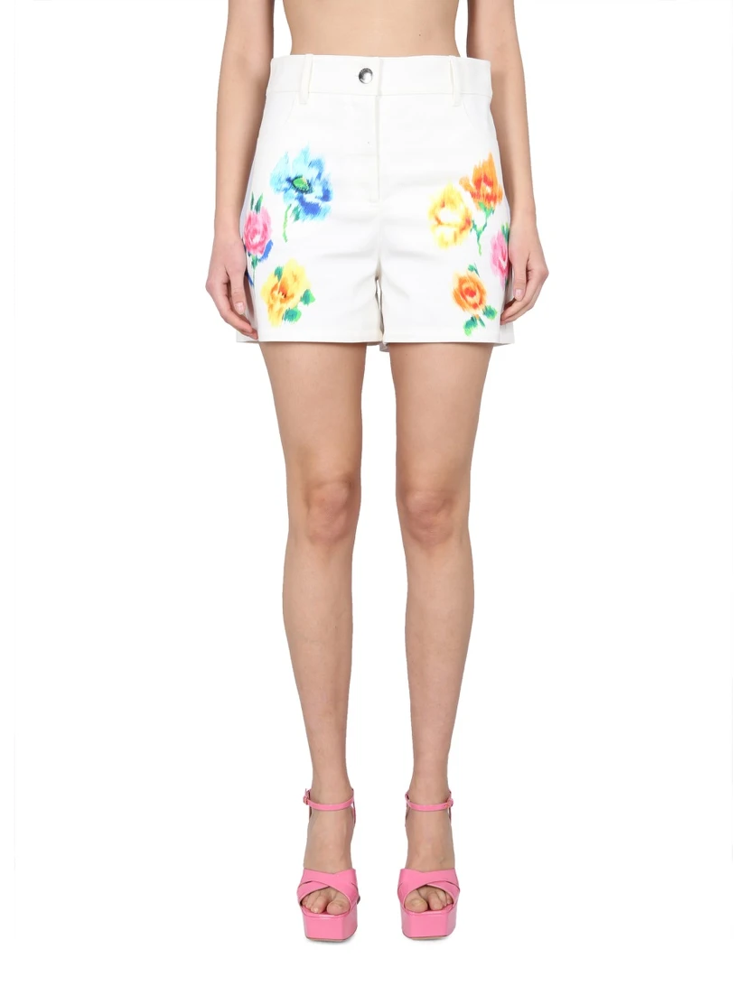 SHORTS IN BRODERIE ANGLAISE FLOWER CHINÉ