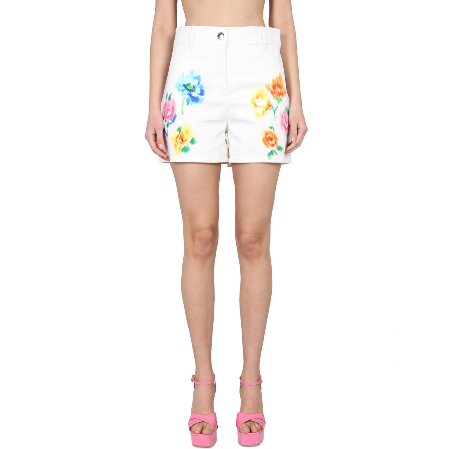 SHORTS IN BRODERIE ANGLAISE FLOWER CHINÉ