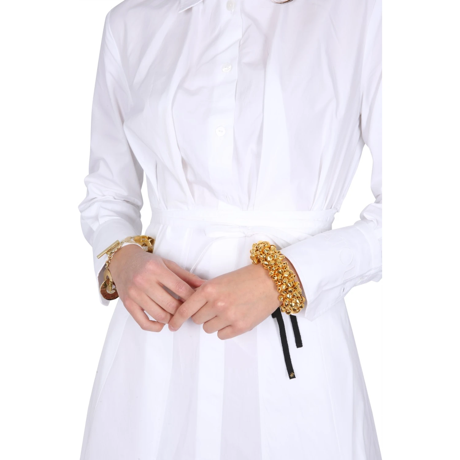 PLEATED SHIRT DRESS