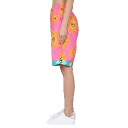 SUNFLOWER PRINT BERMUDA SHORTS