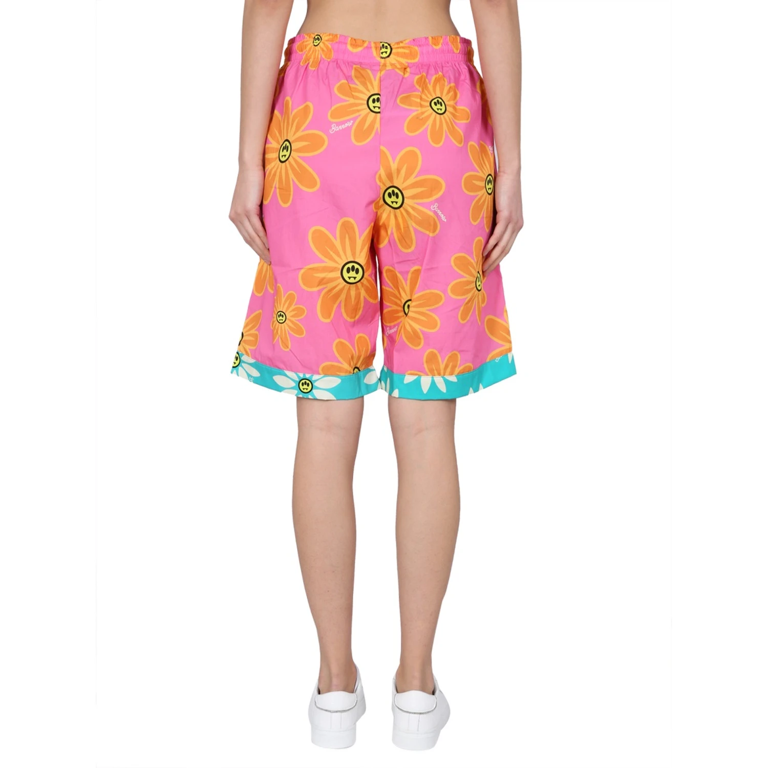 SUNFLOWER PRINT BERMUDA SHORTS