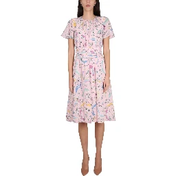 "HEELS AND FLOWERS" DRESS