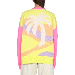 JERSEY WITH PALM MOTIF