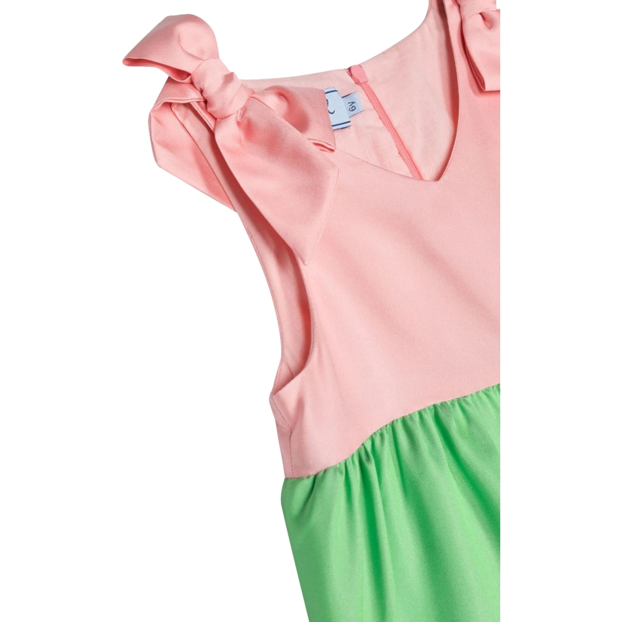 multicolor satin dress