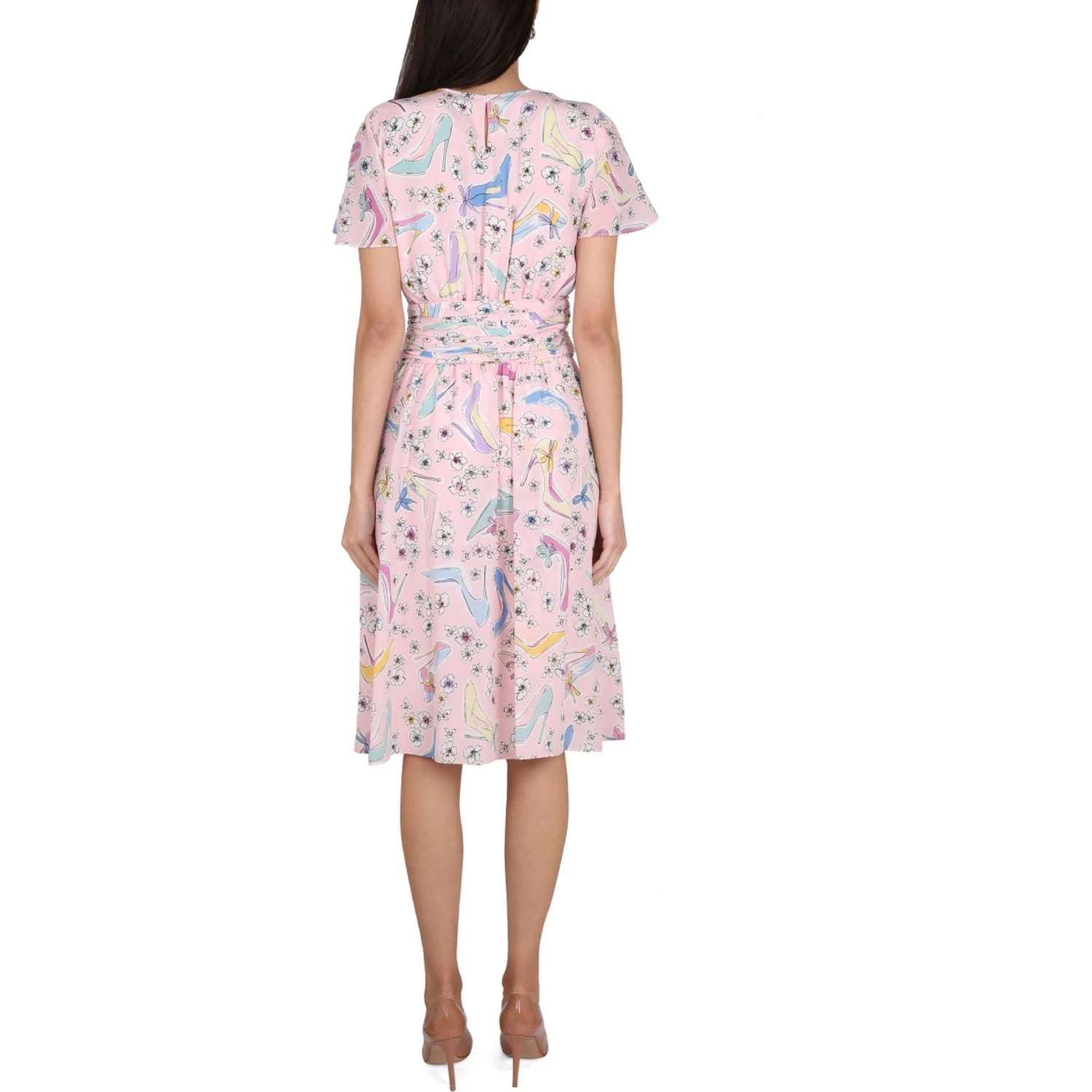 "HEELS AND FLOWERS" DRESS