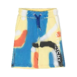 multicolor bermuda shorts side logo