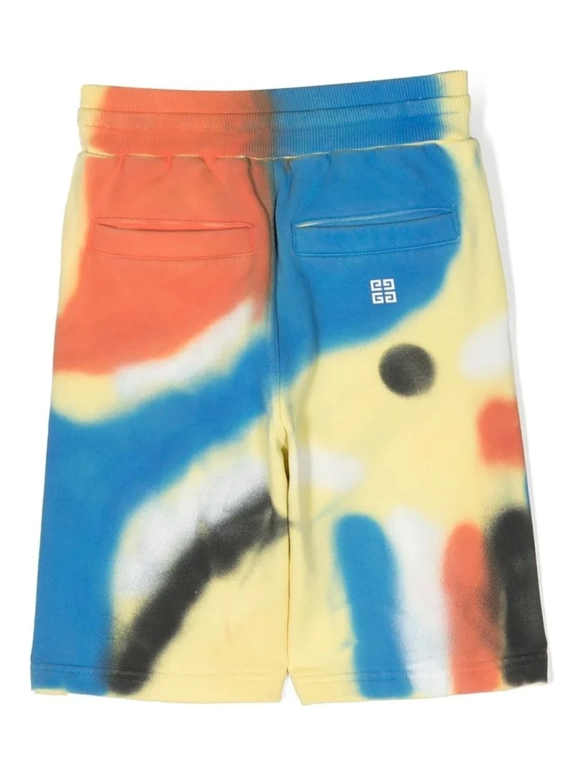 multicolor bermuda shorts side logo