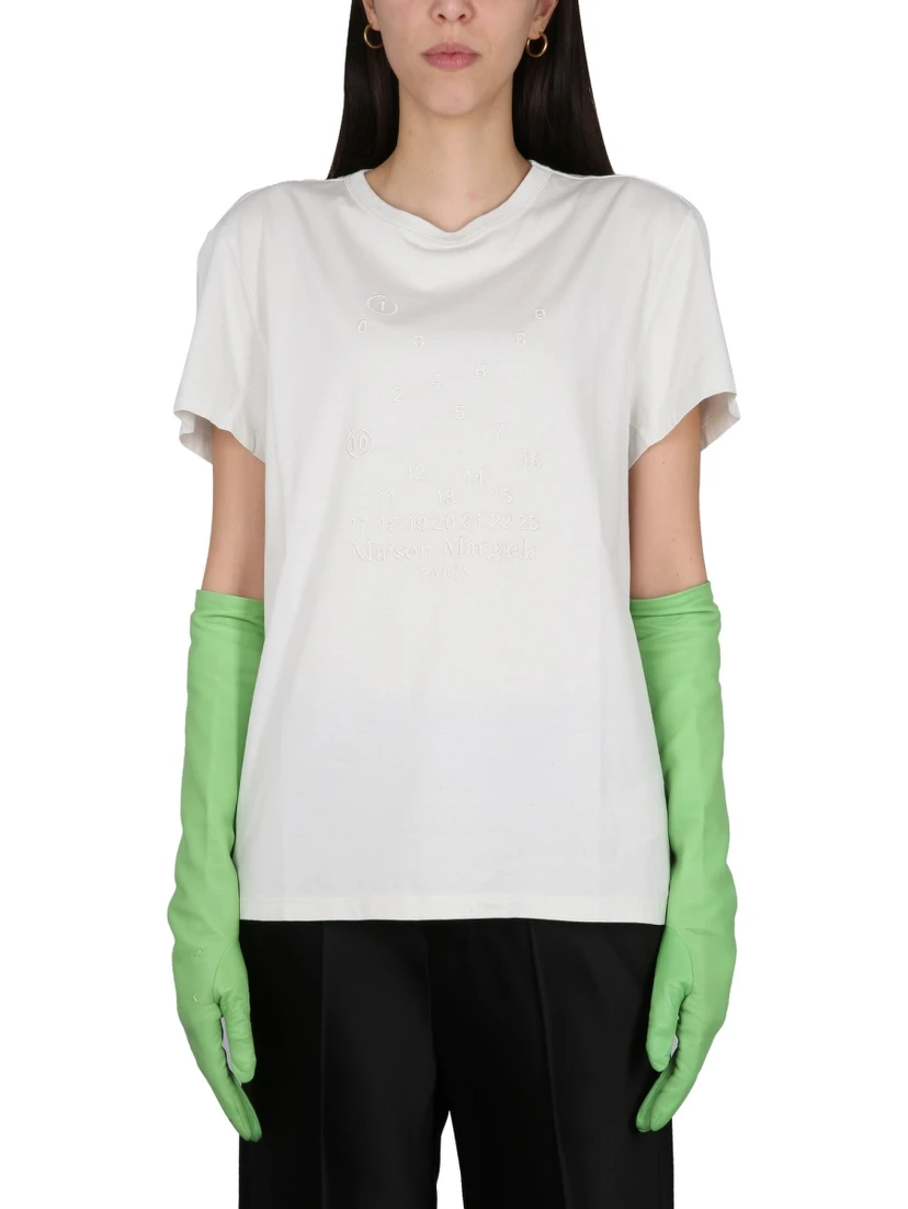 T-SHIRT WITH LOGO EMBROIDERY