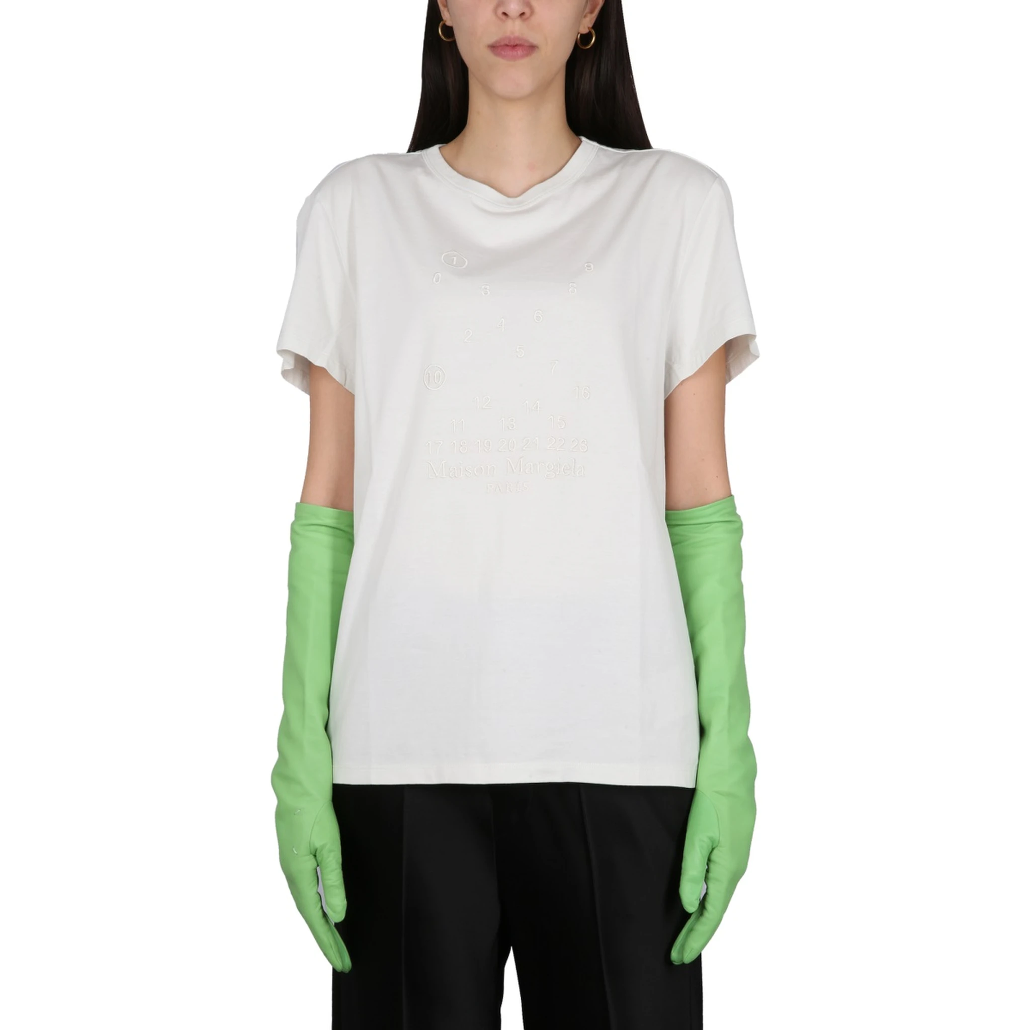 T-SHIRT WITH LOGO EMBROIDERY