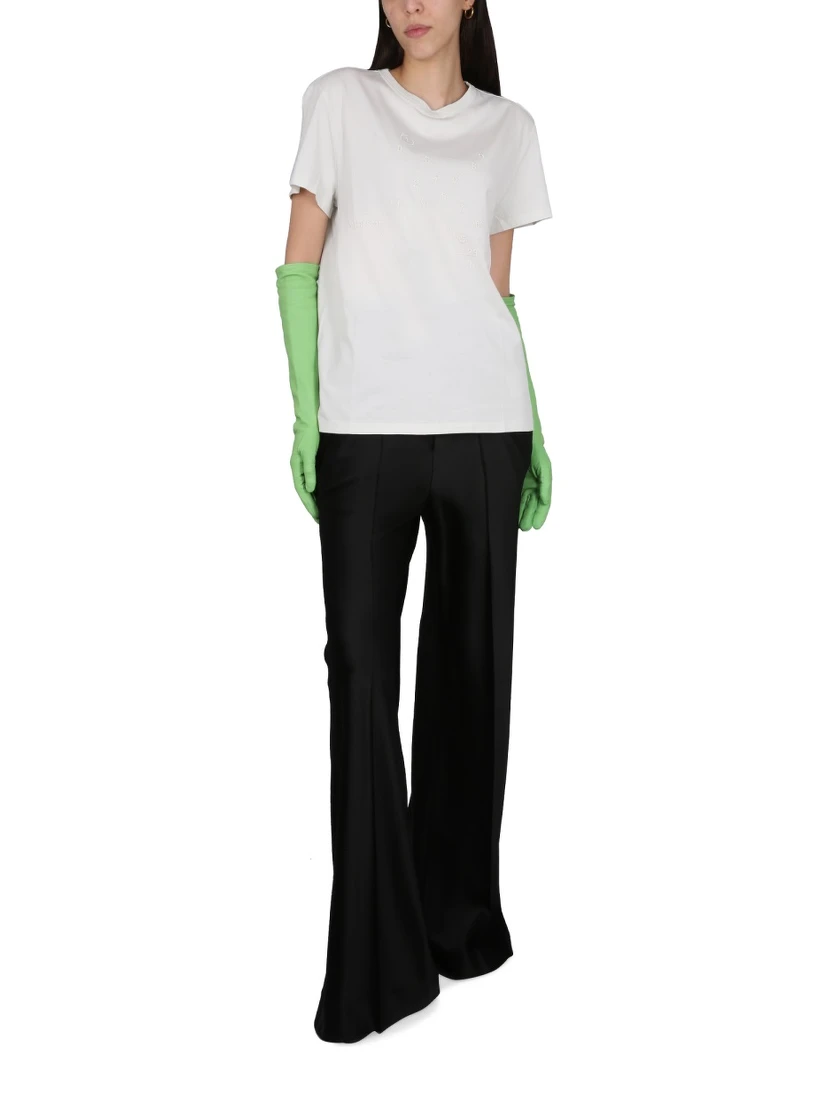 T-SHIRT WITH LOGO EMBROIDERY