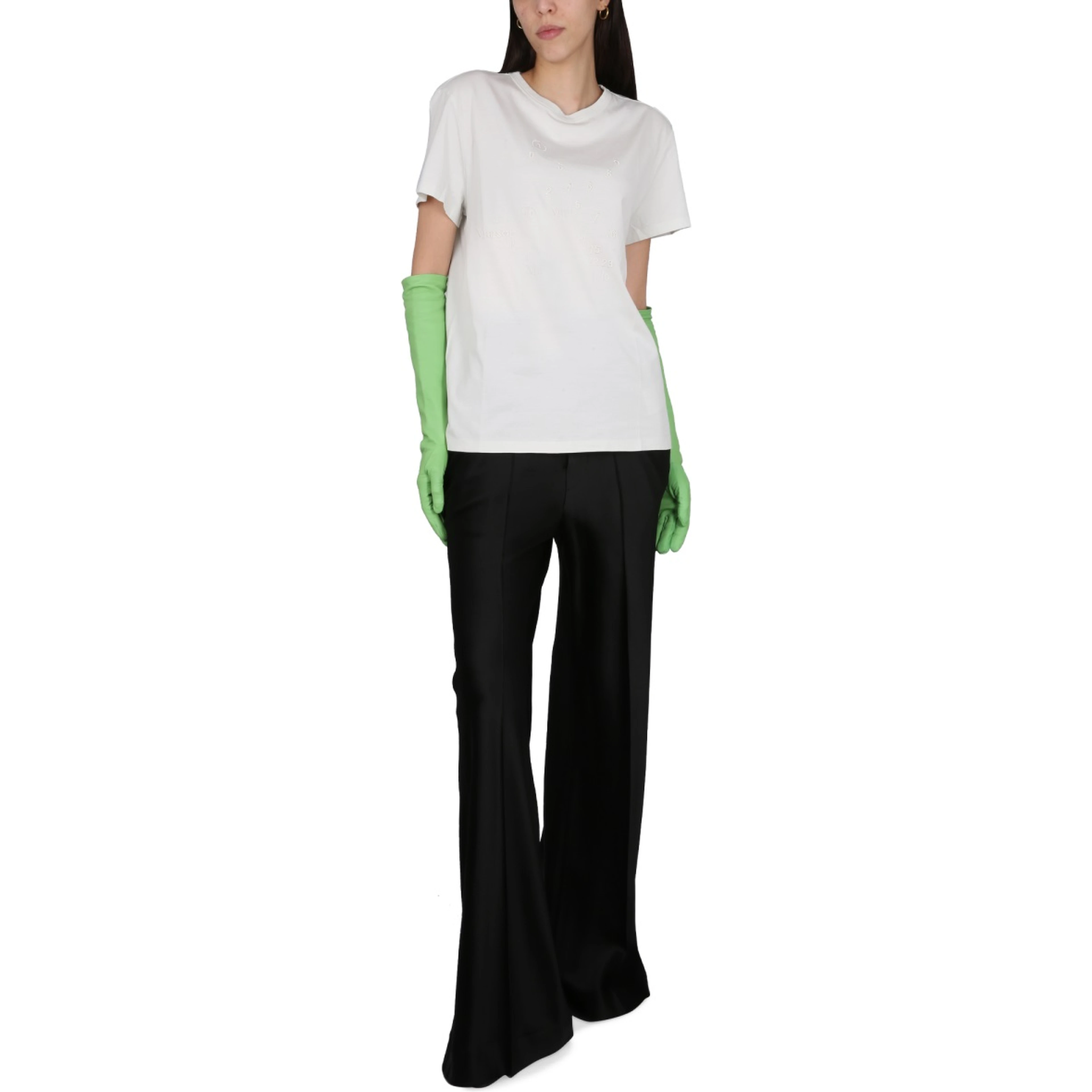T-SHIRT WITH LOGO EMBROIDERY