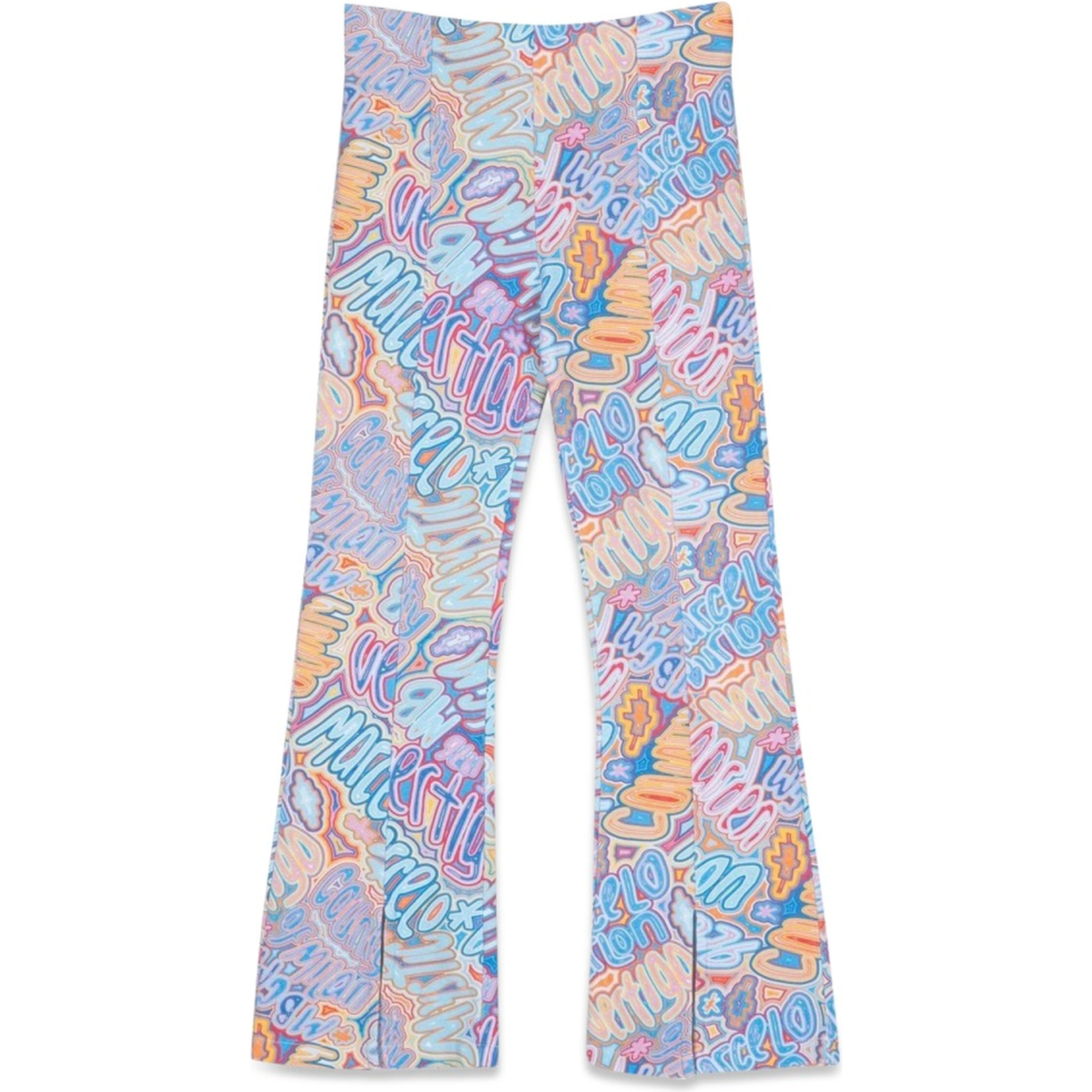 flare split cuffs trousers