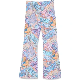 flare split cuffs trousers