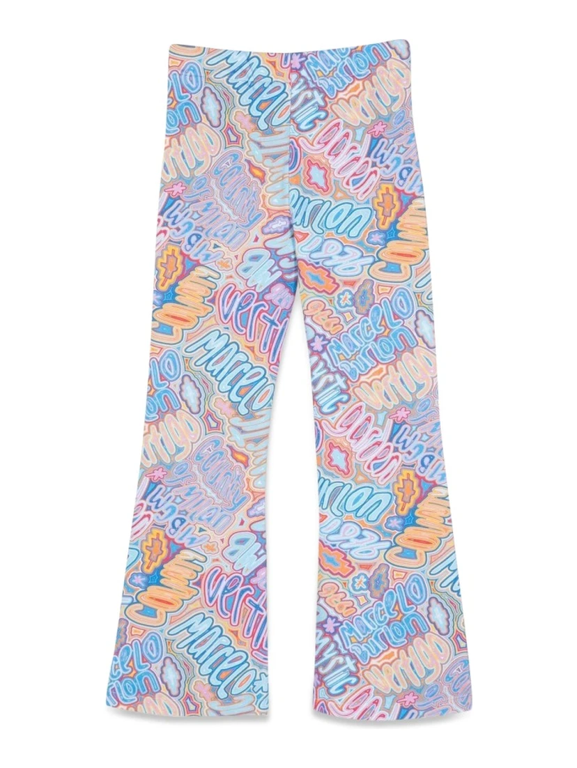 بنطال واسع الساقين بأطراف مشقوقة