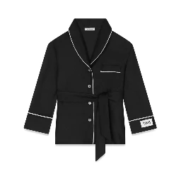 robe shirt with belt