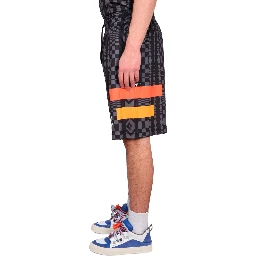 MARCELO BURLON X KAPPA BERMUDA SHORTS