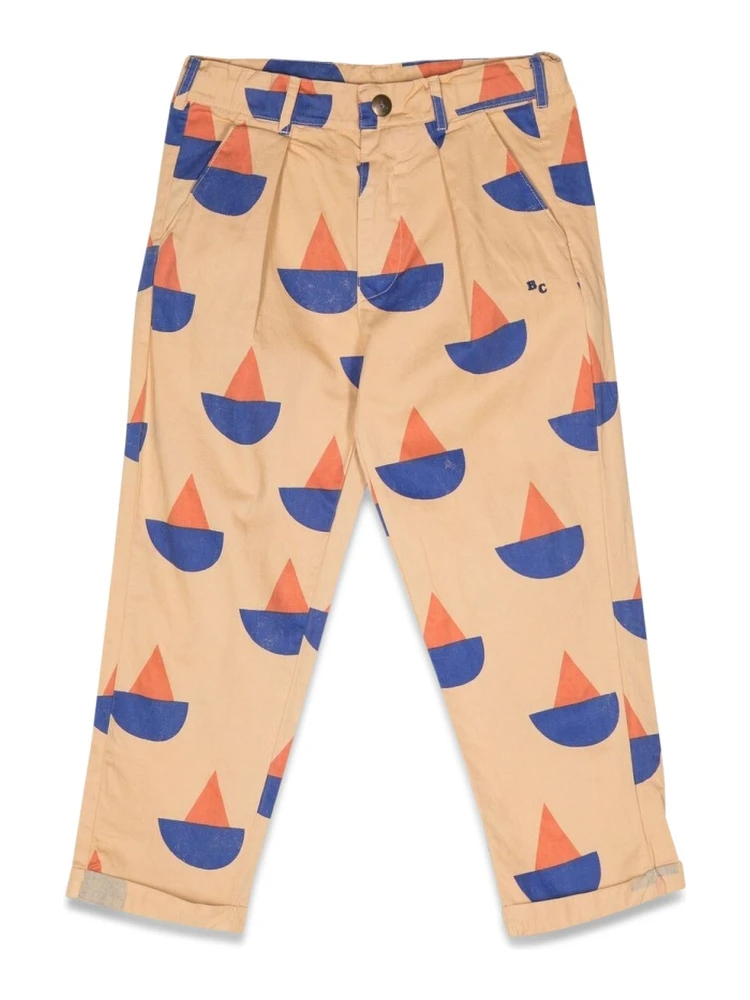 sail boat all over chino pants