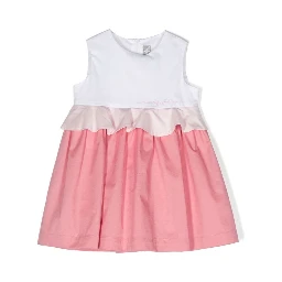 two-tone sleeveless dress