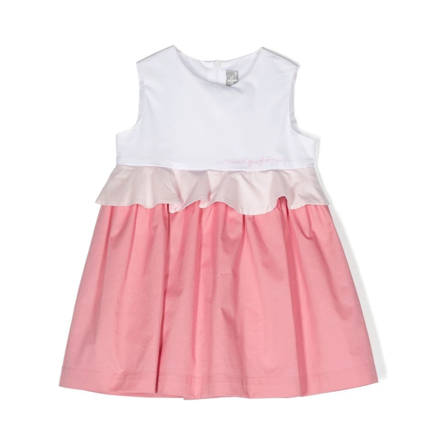 two-tone sleeveless dress