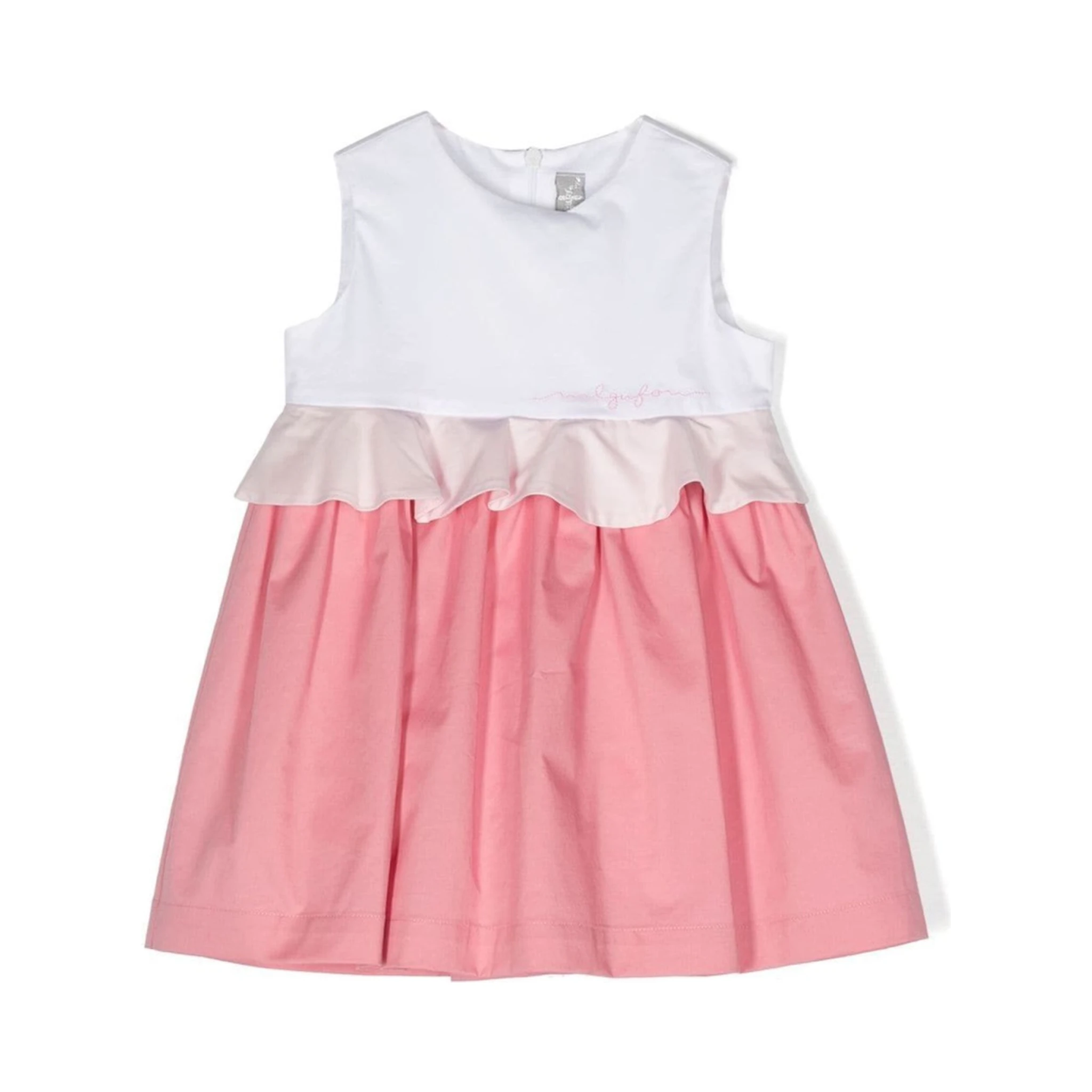 two-tone sleeveless dress