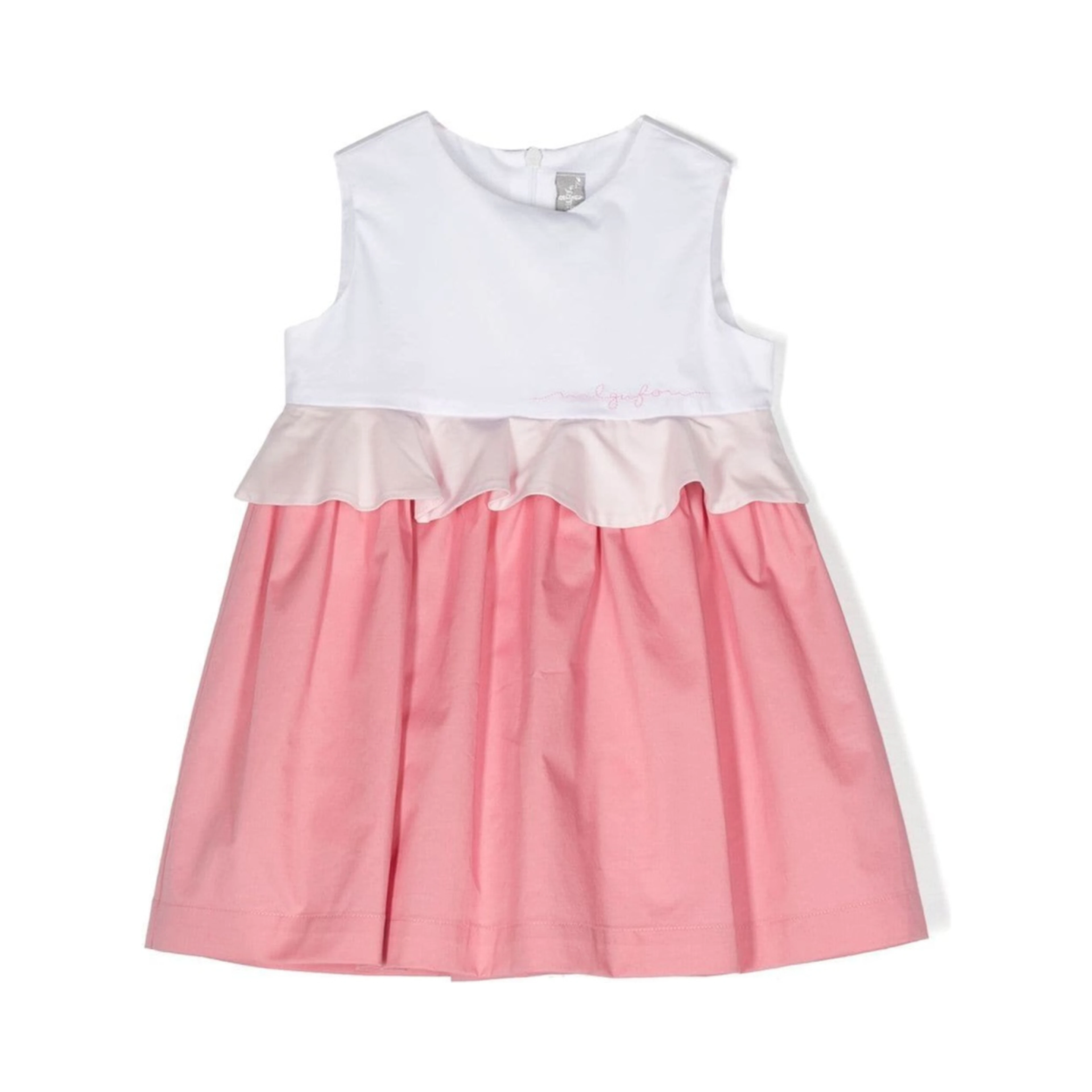 two-tone sleeveless dress