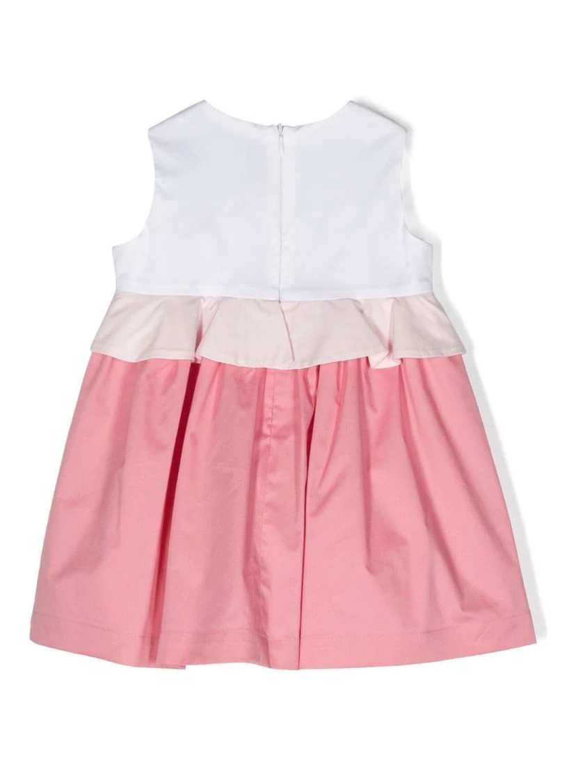 two-tone sleeveless dress