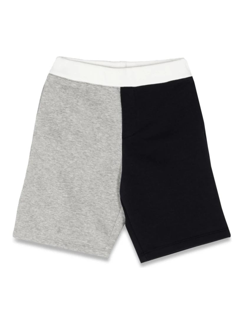 two-tone bermuda shorts