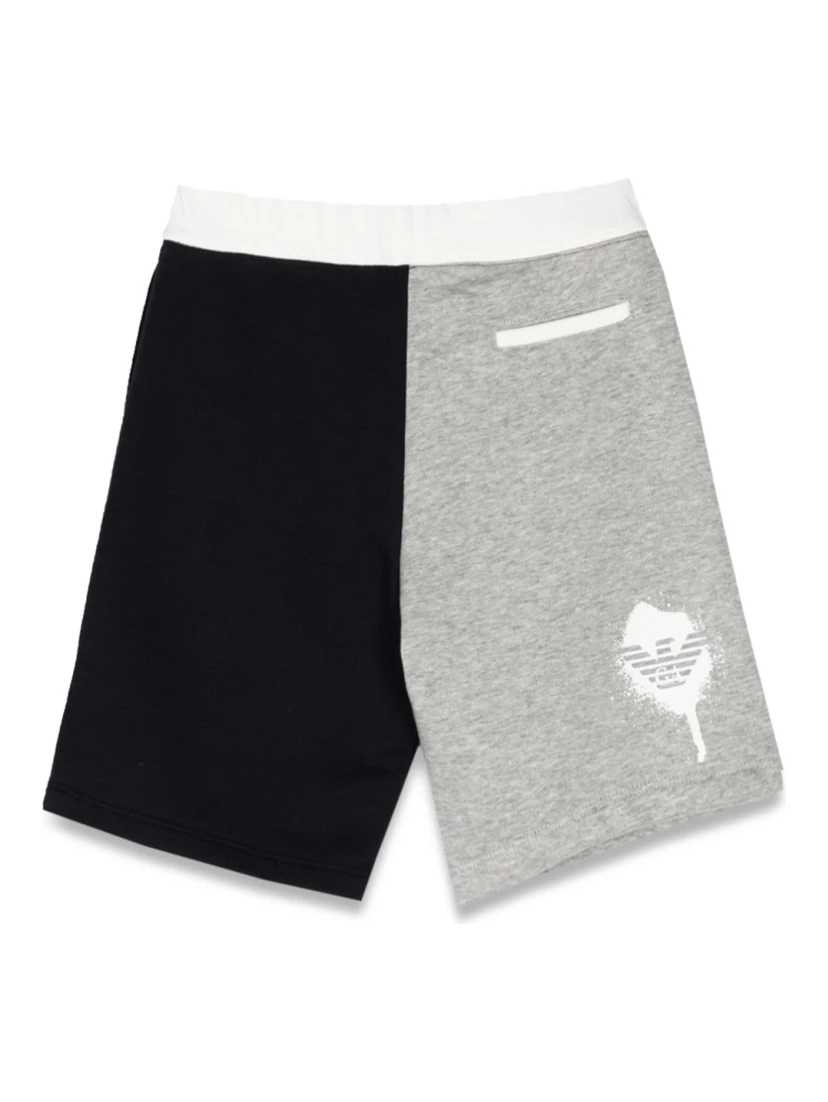 two-tone bermuda shorts