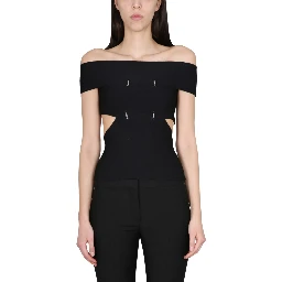 TOP WITH CUT-OUT DETAILS