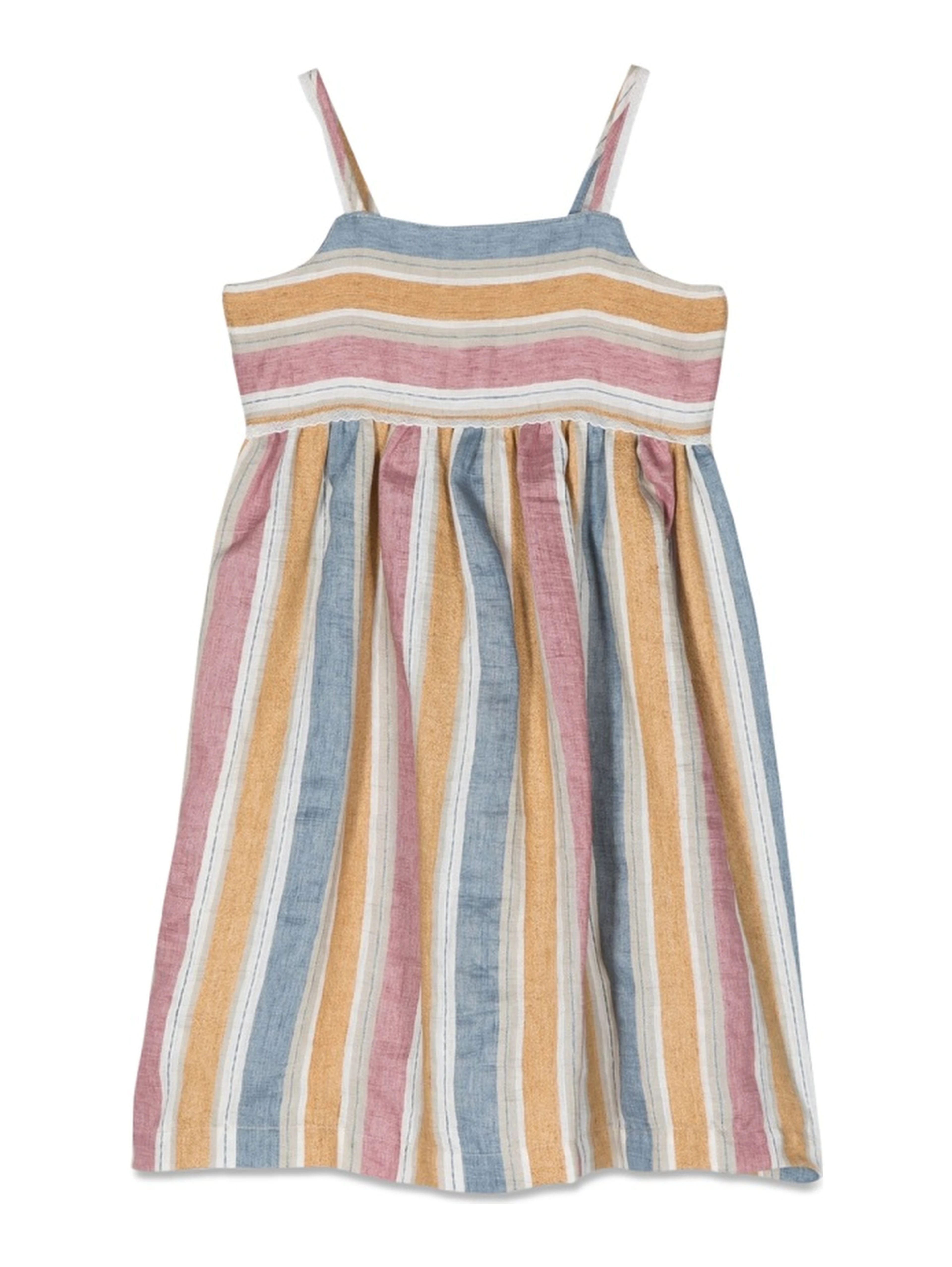 striped sleeveless dress