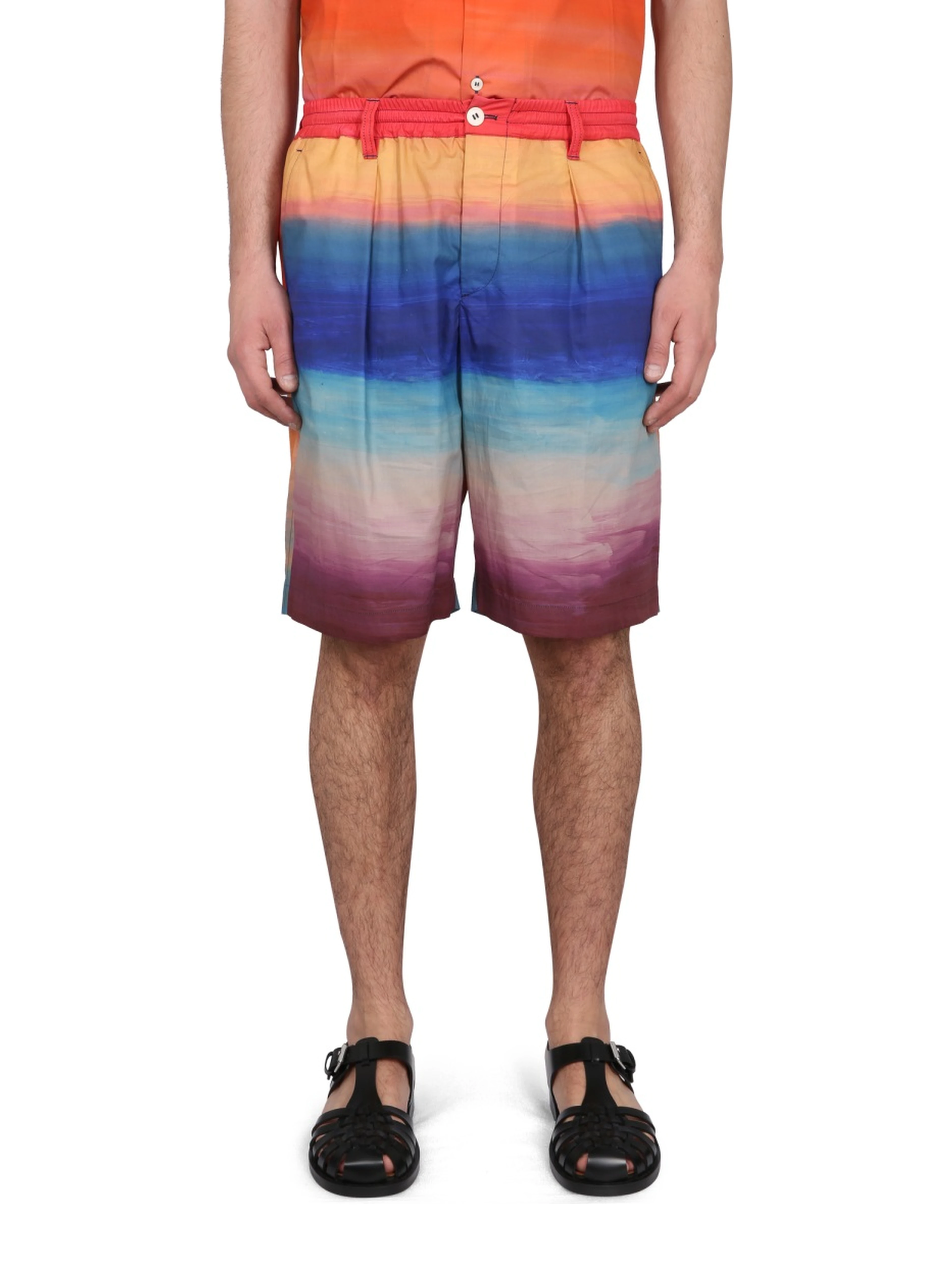 COTTON BERMUDA SHORTS