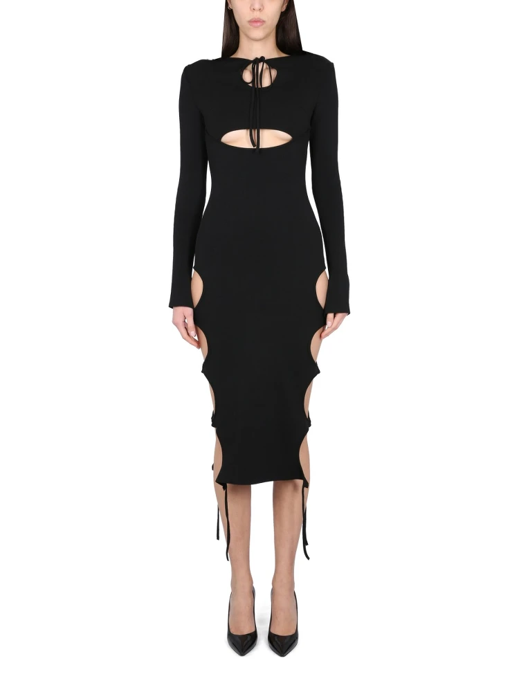 DRESS WITH CUT-OUT DETAILS
