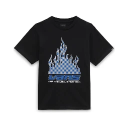 reflective checkerboard flame t-shirt