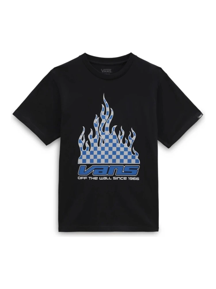 reflective checkerboard flame t-shirt