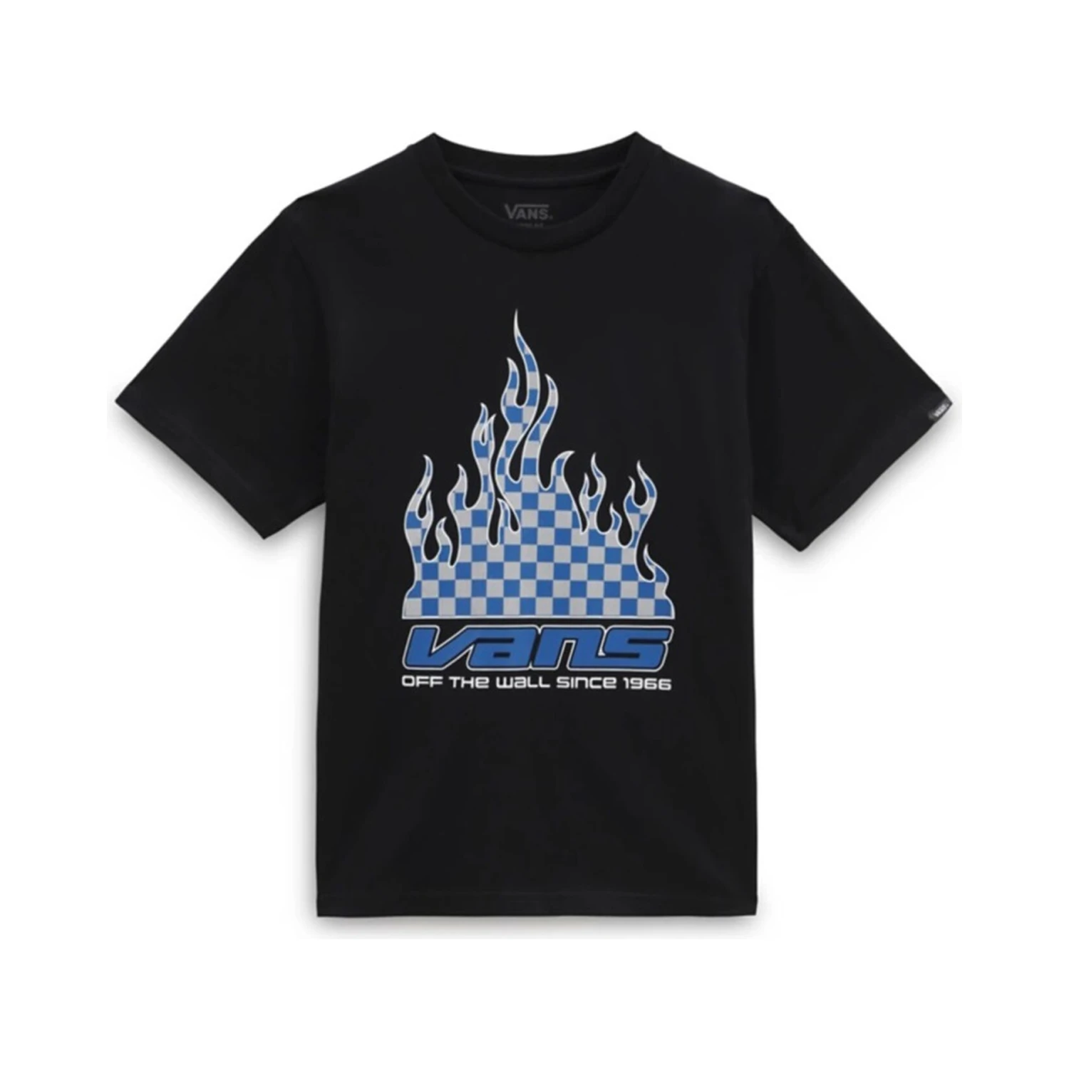 reflective checkerboard flame t-shirt