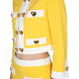 HEART BUTTONS CREPE JACKET