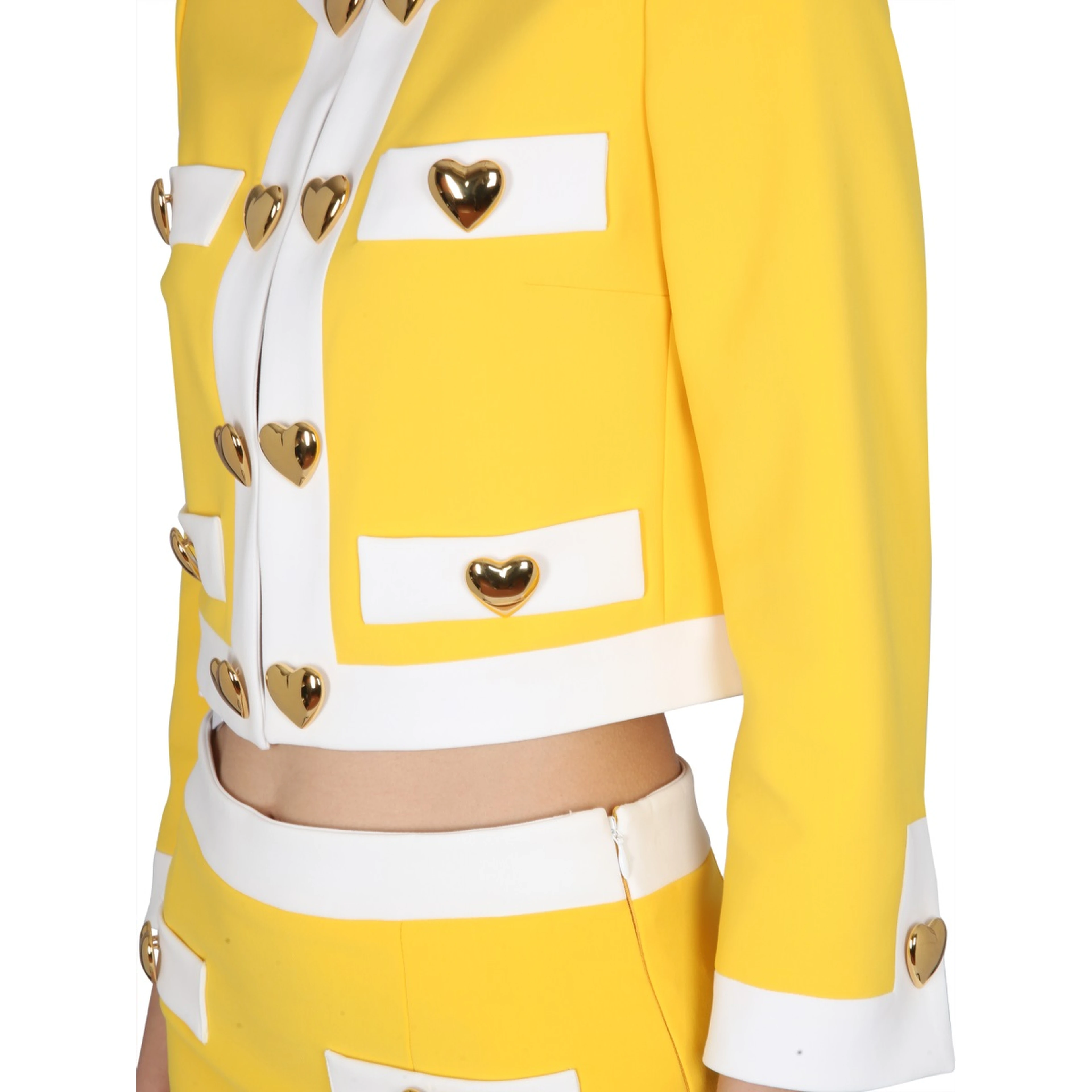 HEART BUTTONS CREPE JACKET