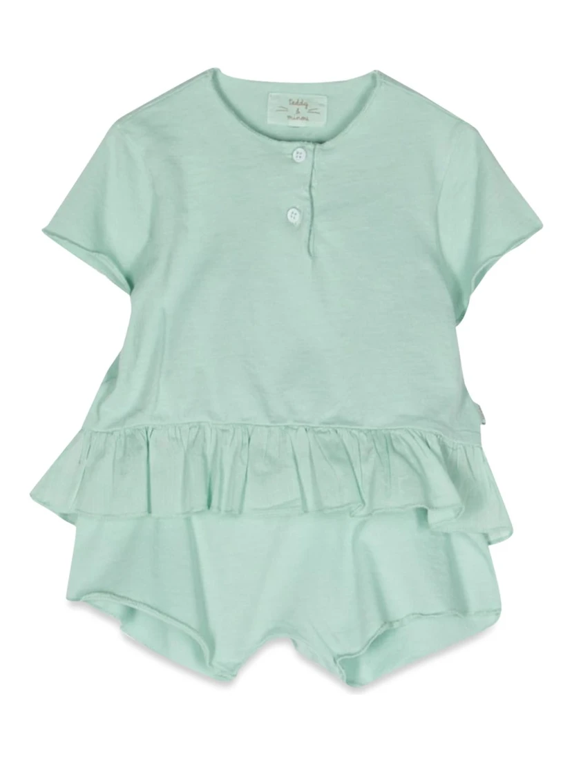 ruffled t-shirt and shorts set