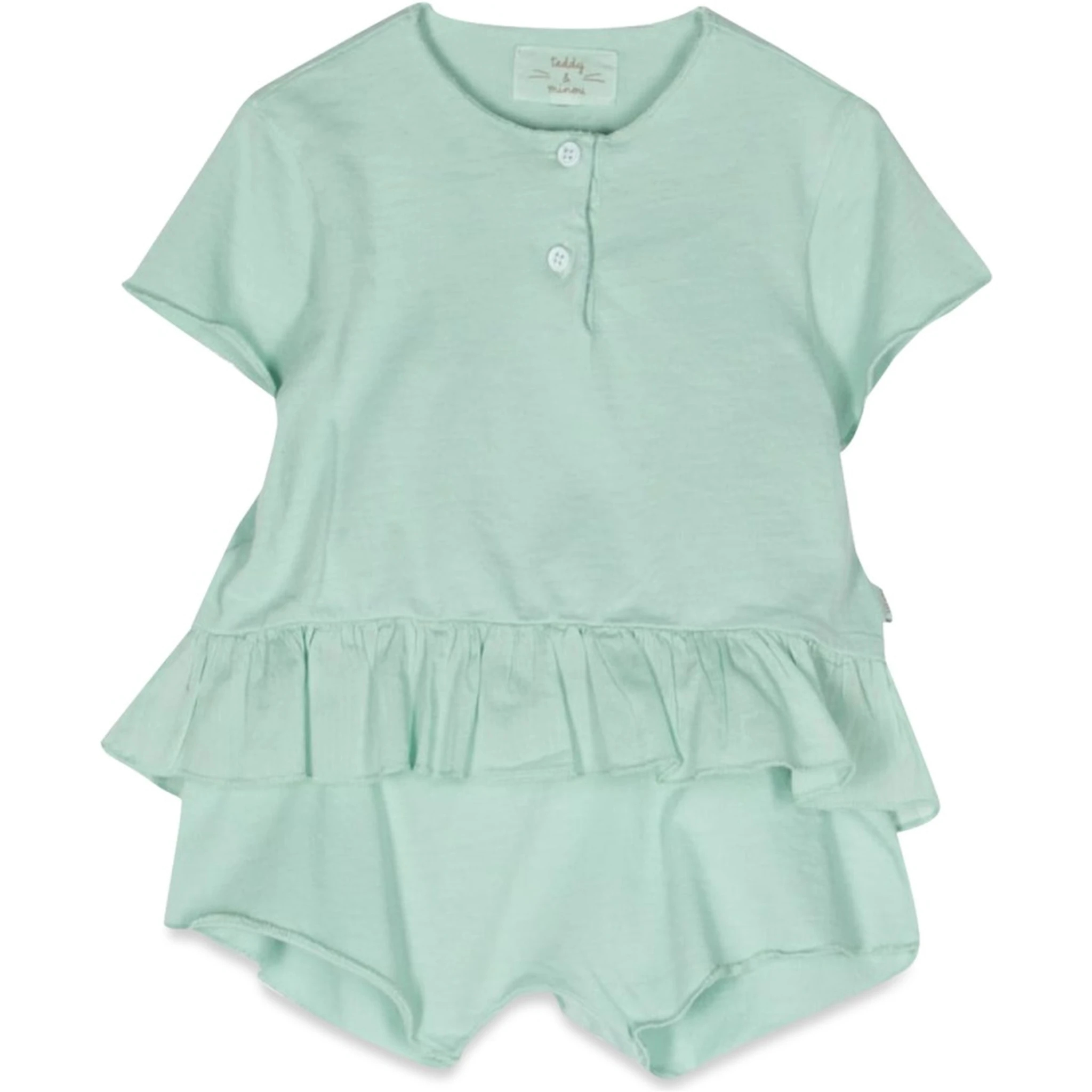 ruffled t-shirt and shorts set