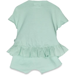 ruffled t-shirt and shorts set