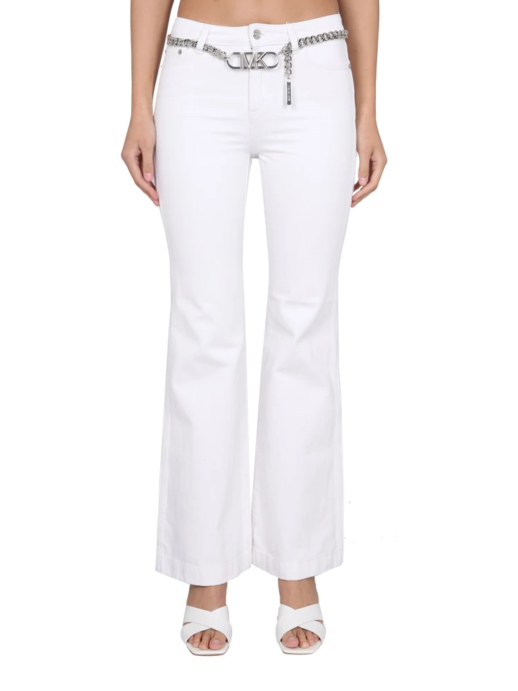 PANTS WITH LOGO BELT