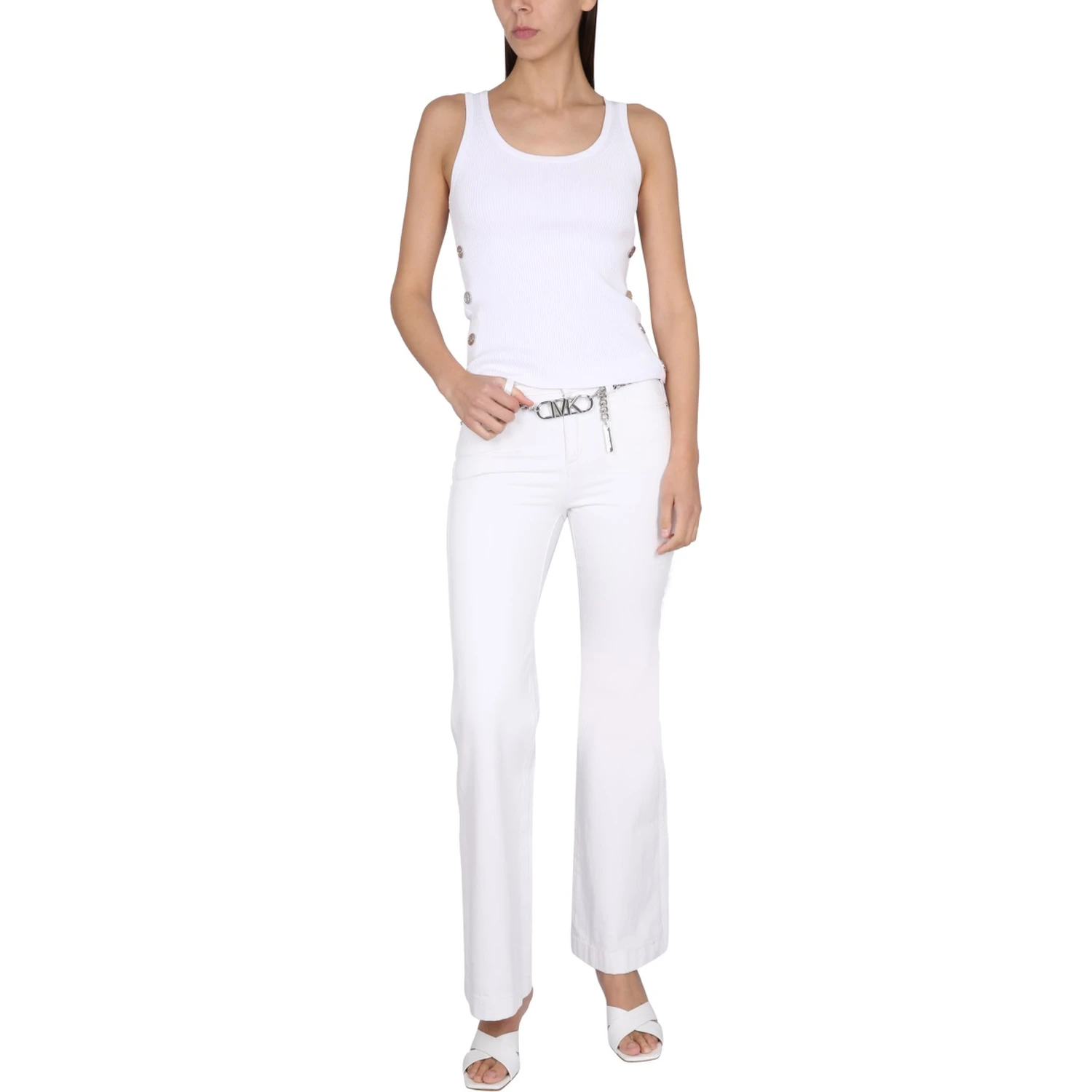 PANTS WITH LOGO BELT