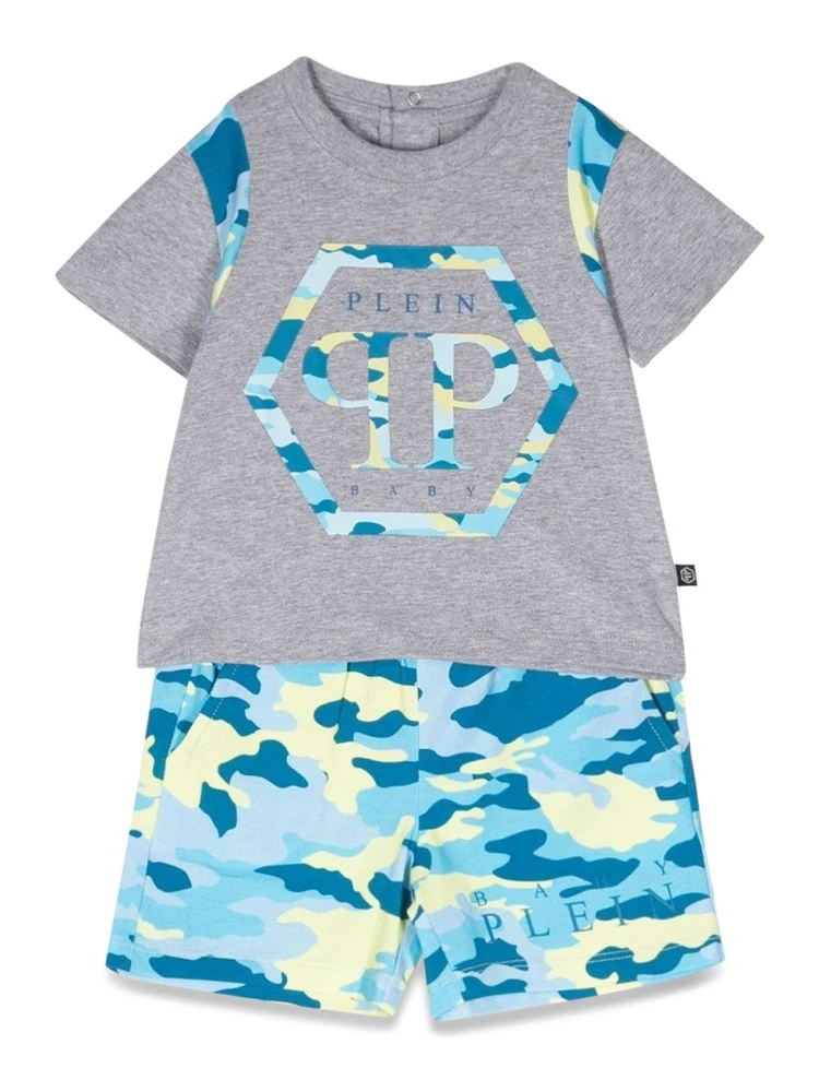 camou t-shirt and shorts set