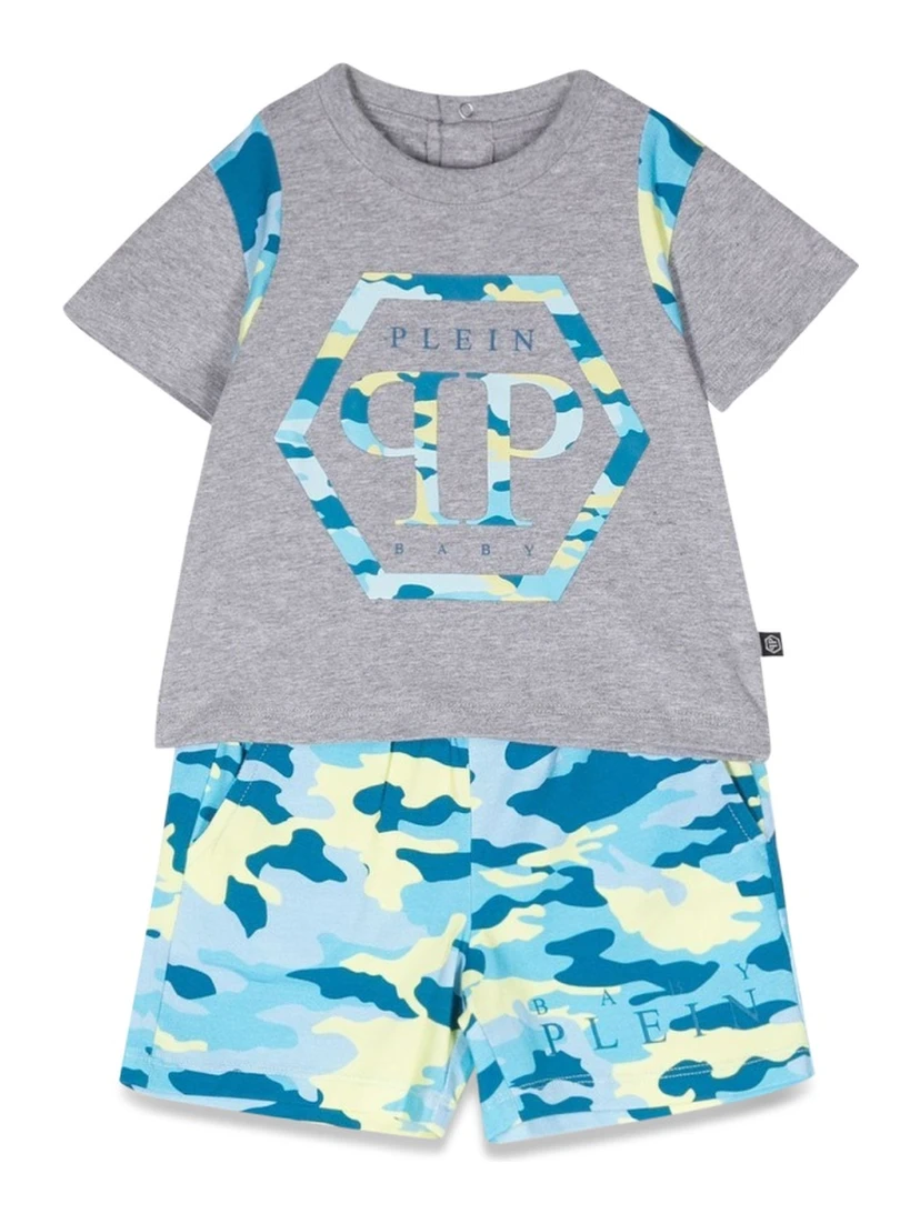 camou t-shirt and shorts set