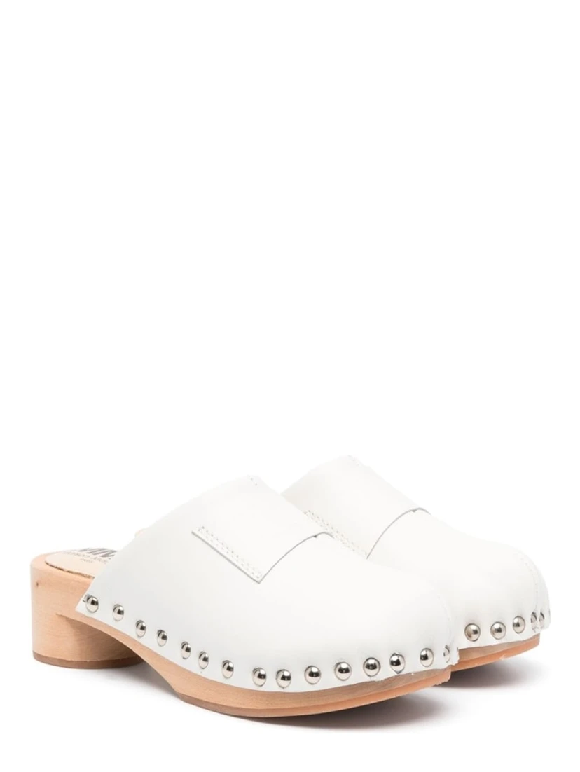 wooden closed toe clogs