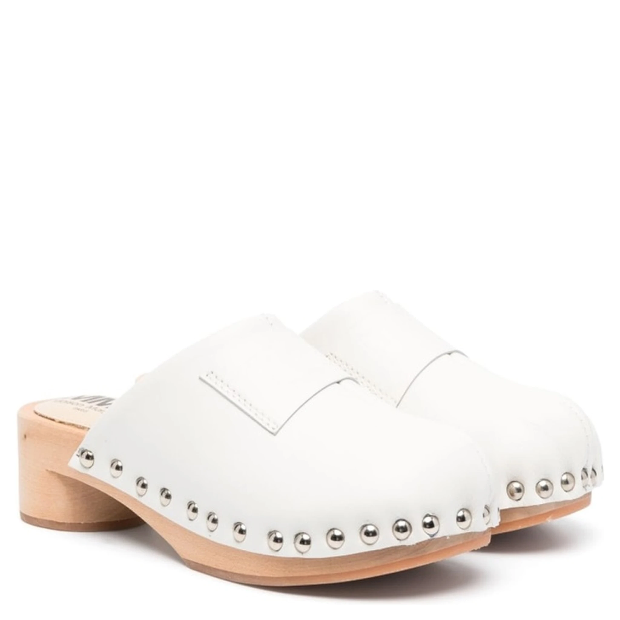 wooden closed toe clogs