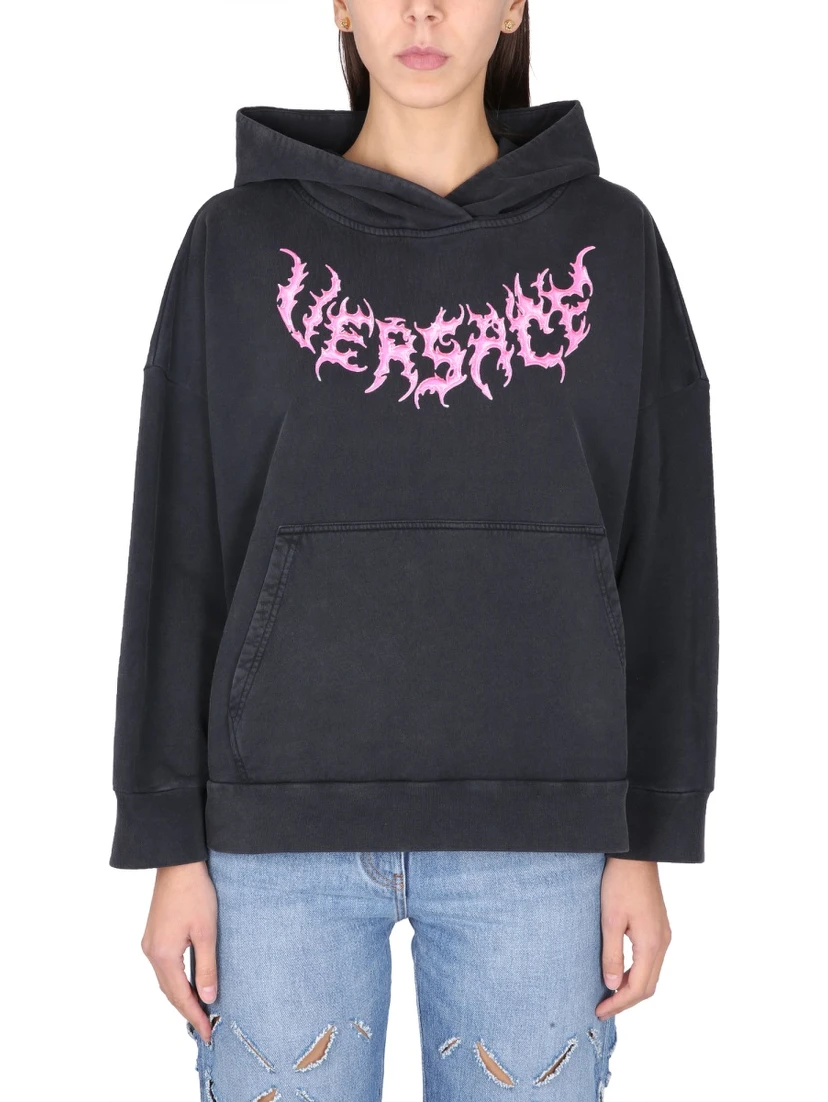 HOODED SWEATSHIRT WITH LOGO